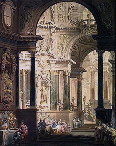 Il banchetto di Assalonne, 1740 da Vittorio Maria Bigari